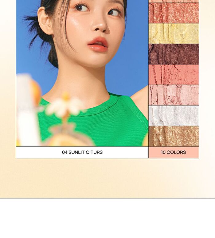 Seasonal Blending Eyeshadow Palette - 6 Types - #06 Peach Yogurt