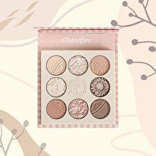 Cheerflor Farley Garden Magic Circle Embossed Eyeshadow - CFR969 Cream Apricot - CFR969 Cream Apricot - 6.8g