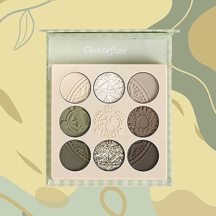 Cheerflor Farley Garden Magic Circle Embossed Eyeshadow - CFR970 Forest Moss - CFR970 Forest Moss - 6.8g