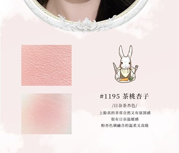 Cheerflor Angel Gallery Series Angel Embossed Blusher - 6 Colors - CFR1193 Peach - 6g