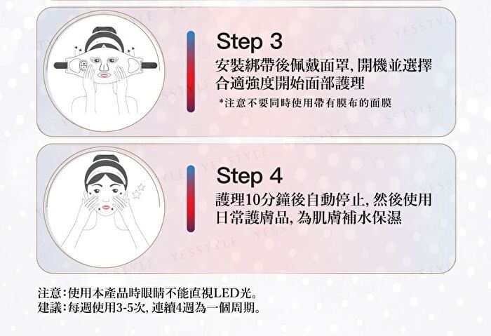 LED PRO Beauty Mask - 1 set