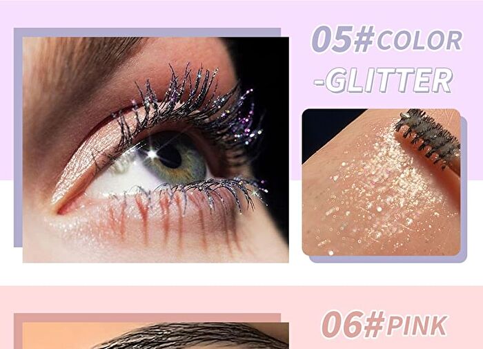 Rotating Cheese Slender / Glitter Mascara - 6 Colours - 01# Black (Basic) - 6g