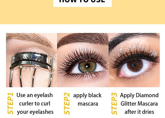 Rotating Cheese Slender / Glitter Mascara - 6 Colours - 01# Black (Basic) - 6g