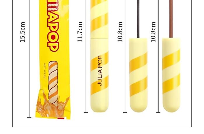 Rotating Cheese Slender / Glitter Mascara - 6 Colours - 01# Black (Basic) - 6g