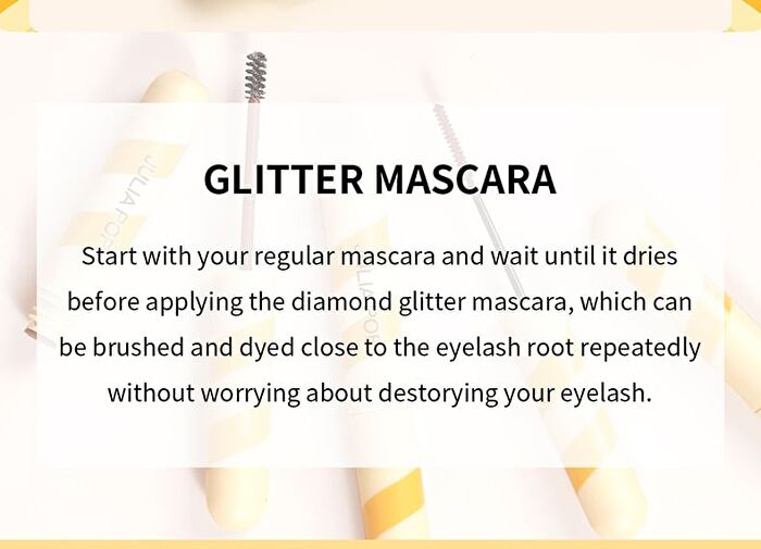 Rotating Cheese Slender / Glitter Mascara - 6 Colours - 01# Black (Basic) - 6g