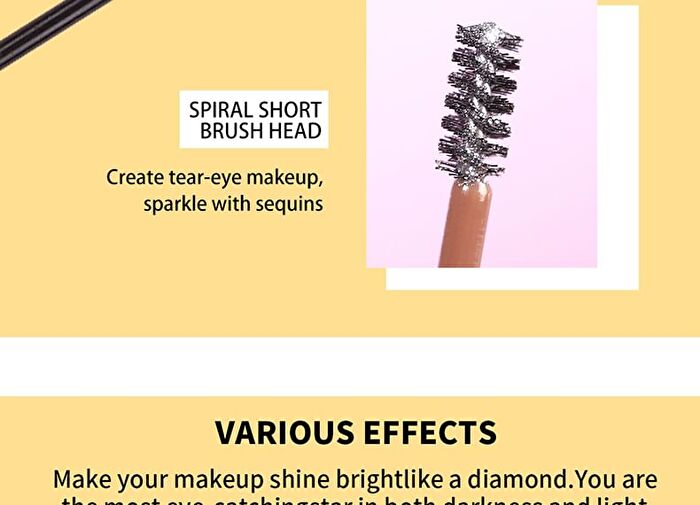 Rotating Cheese Slender / Glitter Mascara - 6 Colours - 01# Black (Basic) - 6g