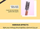 Rotating Cheese Slender / Glitter Mascara - 6 Colours - 01# Black (Basic) - 6g