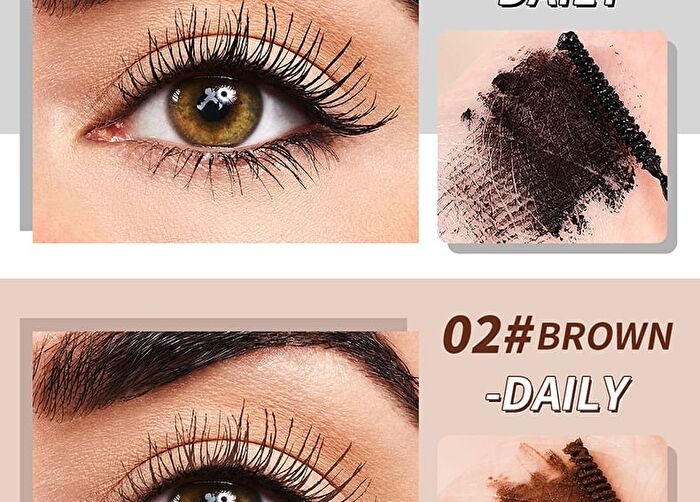 Rotating Cheese Slender / Glitter Mascara - 6 Colours - 01# Black (Basic) - 6g