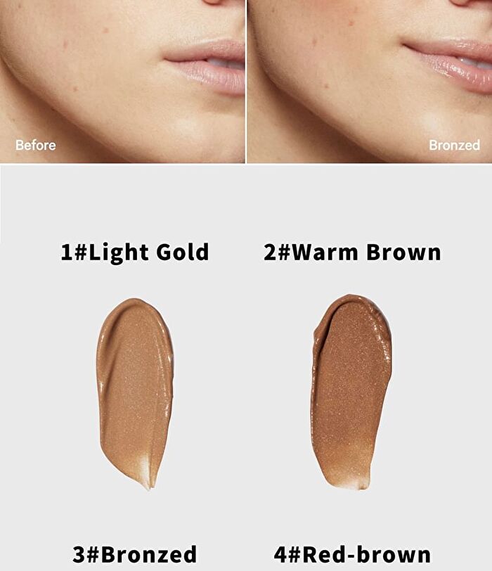 Natural Bronzer Liquid Contour - 4 Colours - 01# Light Gold - 8ml