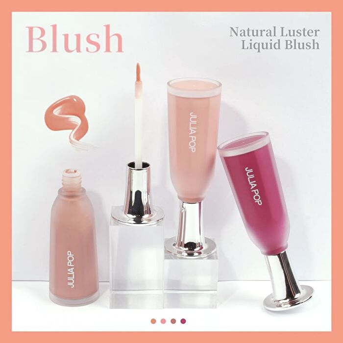 Natural Luster Liquid Blush - 4 Colours - 01# Peach - 15g