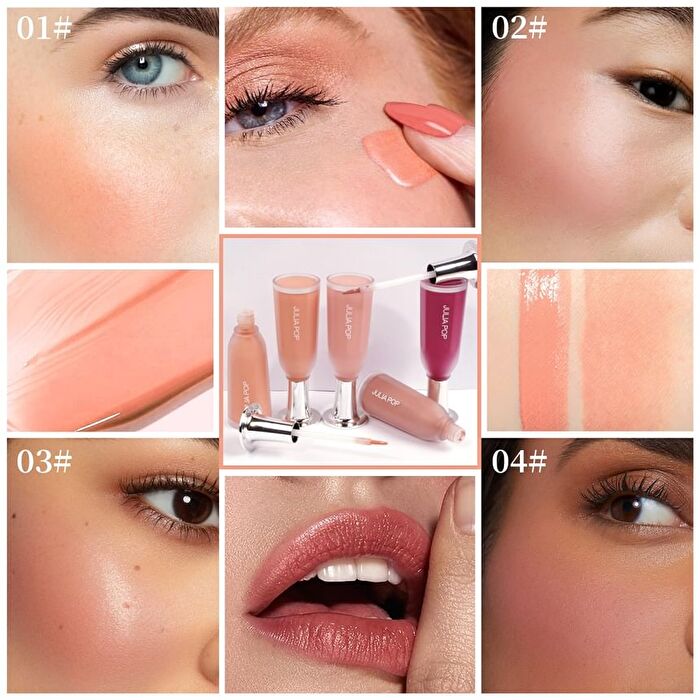 Natural Luster Liquid Blush - 4 Colours - 01# Peach - 15g