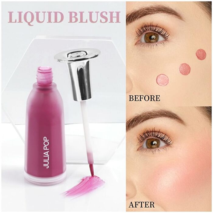 Natural Luster Liquid Blush - 4 Colours - 01# Peach - 15g
