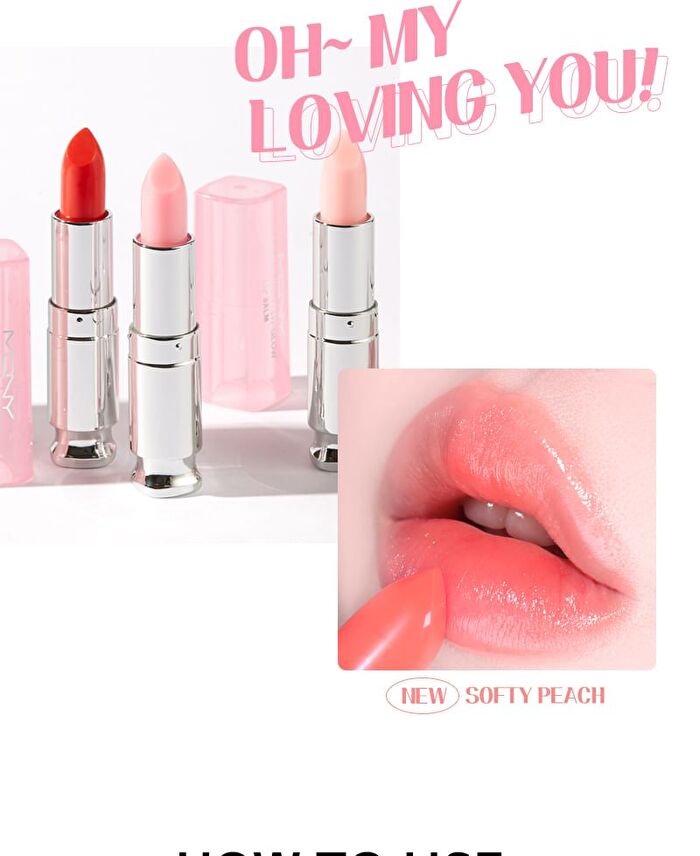 Mqny Loving You Tint Glow Lip Balm - 7 Colors - Softy Peach