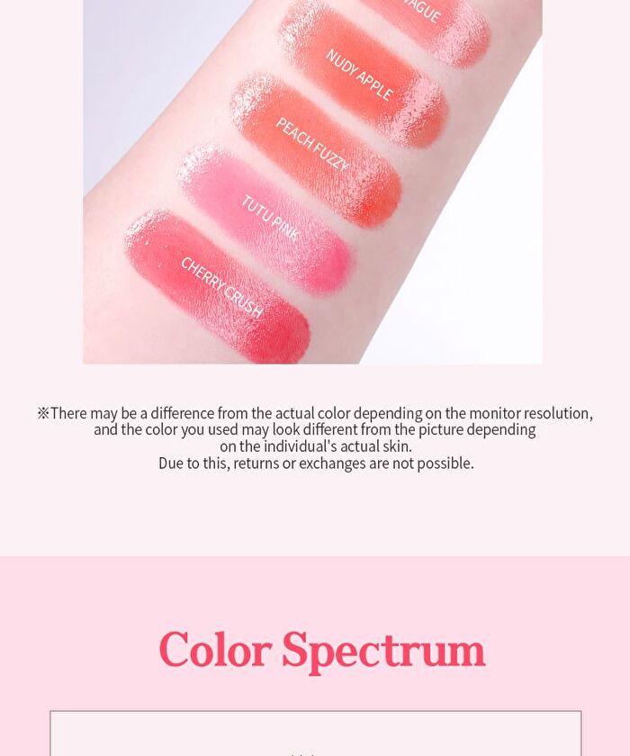 Mqny Glow Melting Lipstick - 5 Colors - #03 Peach Fuzzy