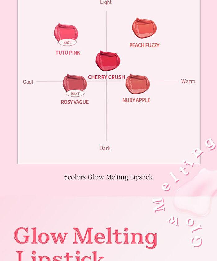 Mqny Glow Melting Lipstick - 5 Colors - #03 Peach Fuzzy