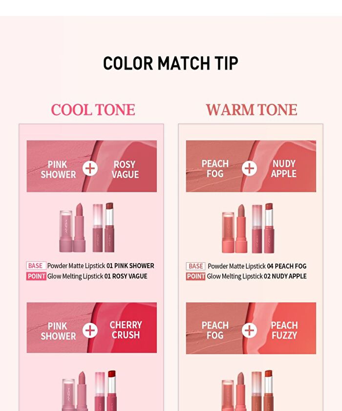 Mqny Glow Melting Lipstick - 5 Colors - #03 Peach Fuzzy