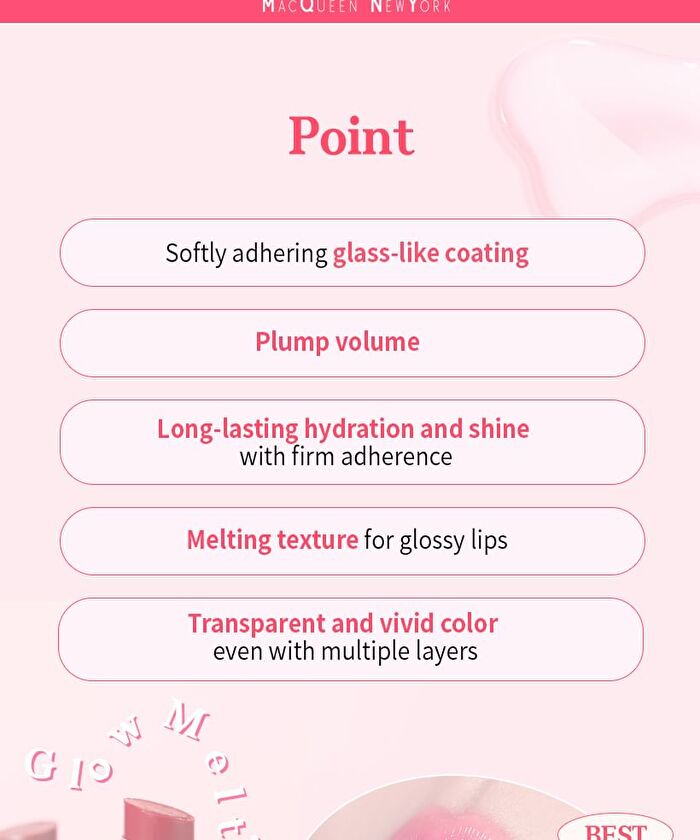 Mqny Glow Melting Lipstick - 5 Colors - #03 Peach Fuzzy