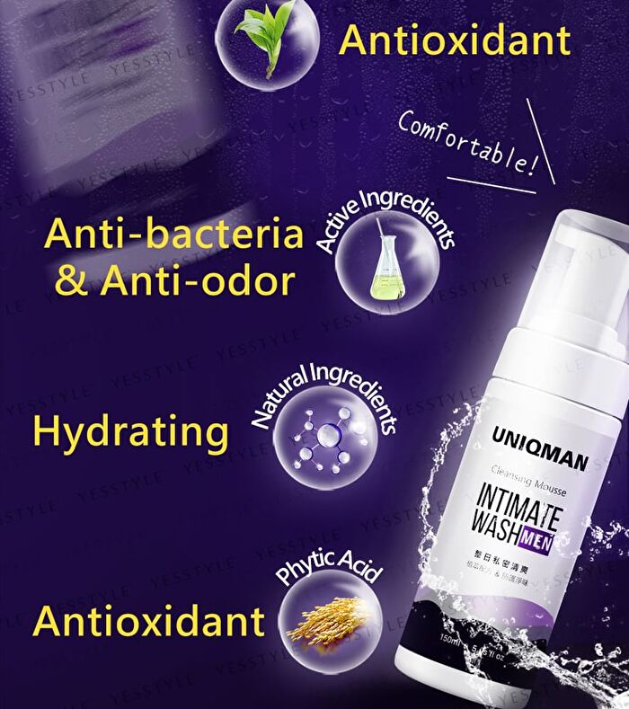 Uniqman Intimate Wash Men Cleansing Mousse - 150ml