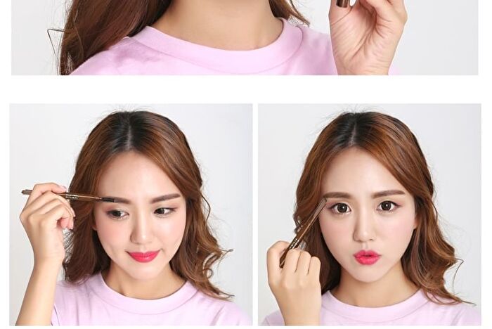 Rozo Dual Head Eyebrow Pencil + Brush - 6 Colours - N01# Black - 0.6g