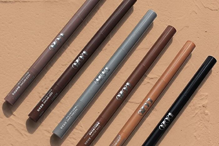 Rozo Dual Head Eyebrow Pencil + Brush - 6 Colours - N01# Black - 0.6g