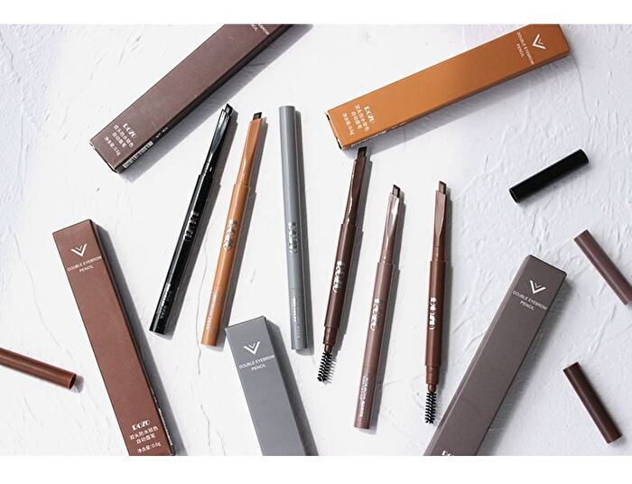 Rozo Dual Head Eyebrow Pencil + Brush - 6 Colours - N04# Gray - 0.6g