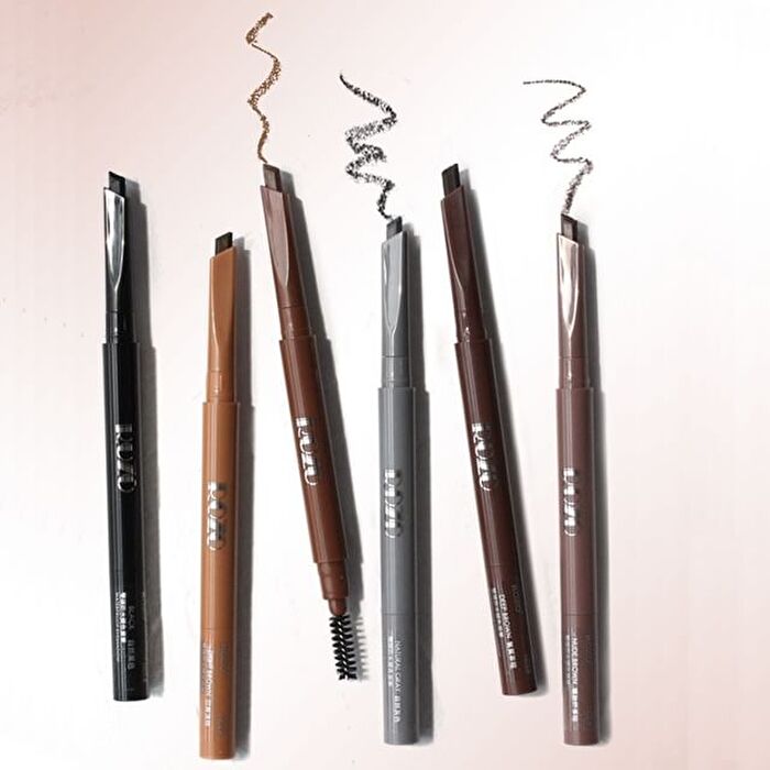 Rozo Dual Head Eyebrow Pencil + Brush - 6 Colours - N05# Deep Brown - 0.6g