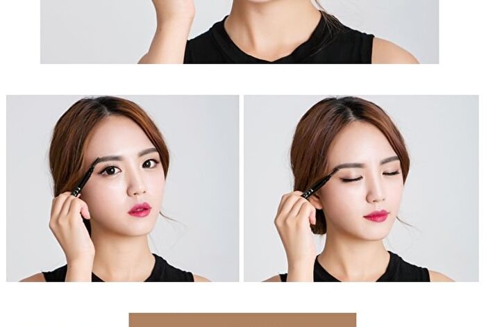 Rozo Dual Head Eyebrow Pencil + Brush - 6 Colours - N06# Nude Brown - 0.6g