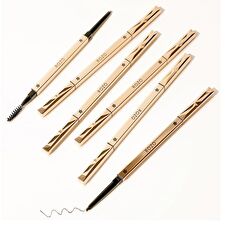 Rozo 2 In 1 Golden Diamonds Eyebrow Pencil + Brush - 6 Colours - 805# Tea Brown (Triangle) - 0.3g
