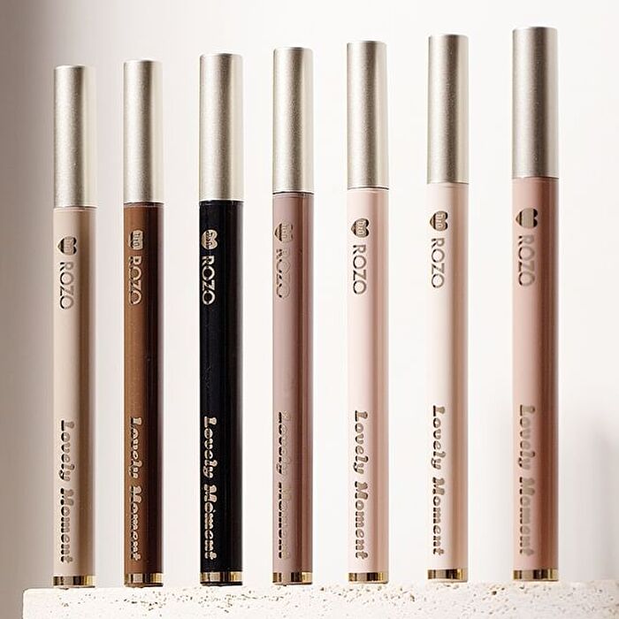 Rozo Lovely Moment Ultra-Fine Liquid Eyeliner / Aegyosal / Remover Pen - M002# Tea Brown - 2ml