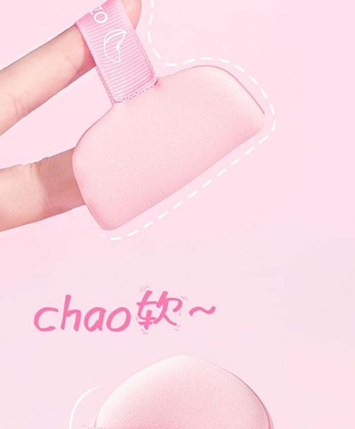 Rozo Peach Powder Puff Set (5 pcs) - Set of 5