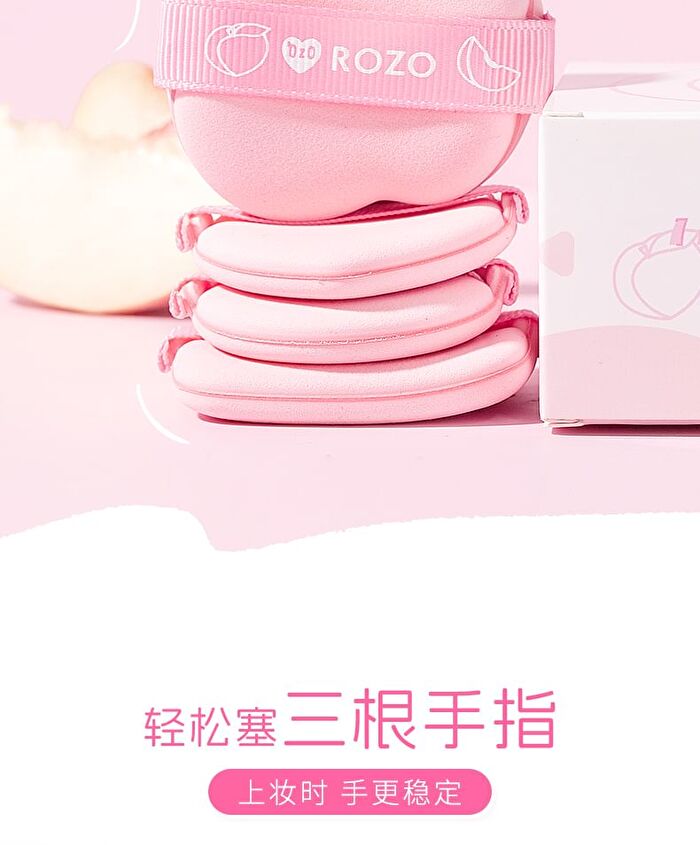 Rozo Peach Powder Puff Set (5 pcs) - Set of 5
