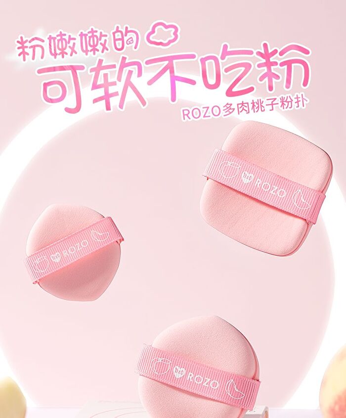 Rozo Peach Powder Puff Set (5 pcs) - Set of 5