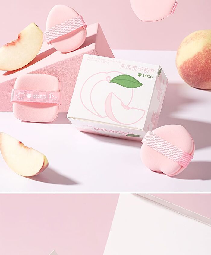 Rozo Peach Powder Puff Set (5 pcs) - Set of 5