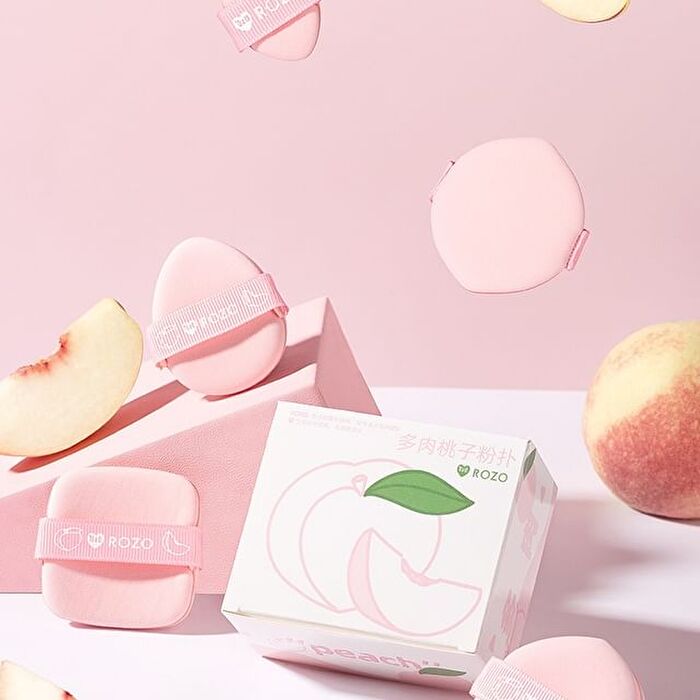 Rozo Peach Powder Puff Set (5 pcs) - Set of 5