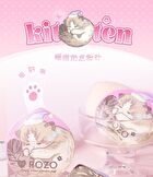 Sleepy Kitten Powder Puff with Case - Kitten & Fish - 1pc