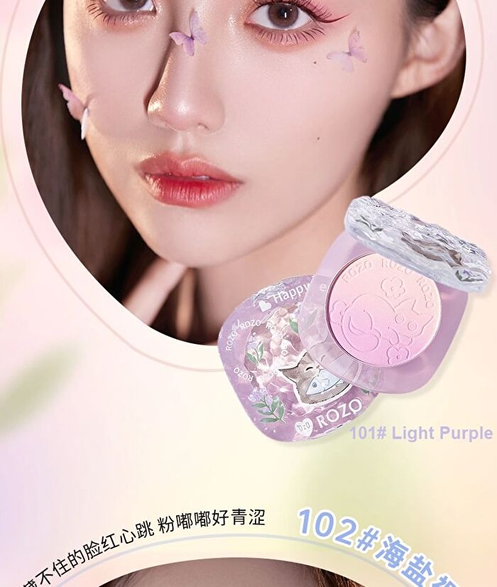 Rozo Happy Kitten Two-Tone Blusher - 4 Shades - 104# Apricot - 4g