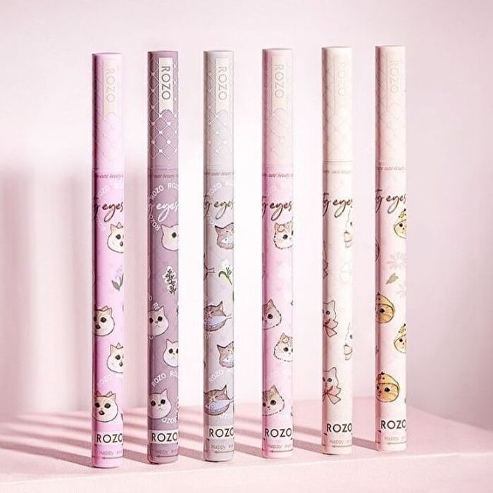 Cat Print Fine Liquid Eyeliner / Aegyosal Pen - A14# Pinky Brown - 2ml