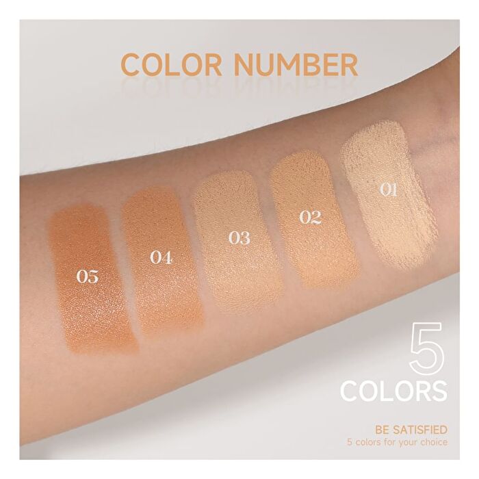 Flawless Matte Foundation Stick - 5 Shades - 01# Cream - 9.5g