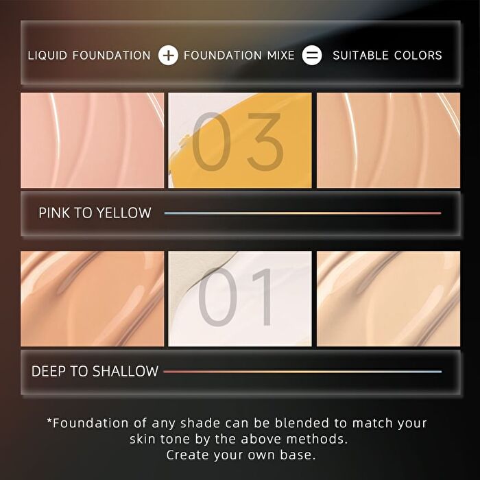 Art Galleries Foundation Mixer - 6 Shades - 01# White - 20ml