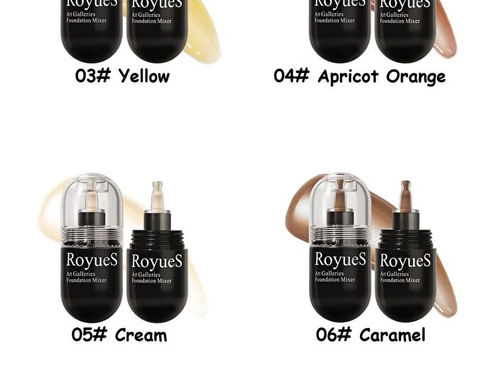 Art Galleries Foundation Mixer - 6 Shades - 01# White - 20ml