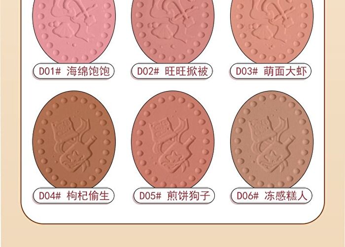 Yigu Digu Sailing Series Retro Metal Box Blusher - 6 Colours - D02# - 3g
