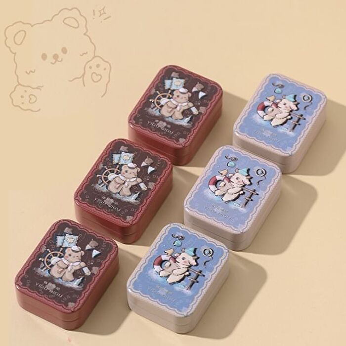 Yigu Digu Sailing Series Retro Metal Box Blusher - 6 Colours - D02# - 3g