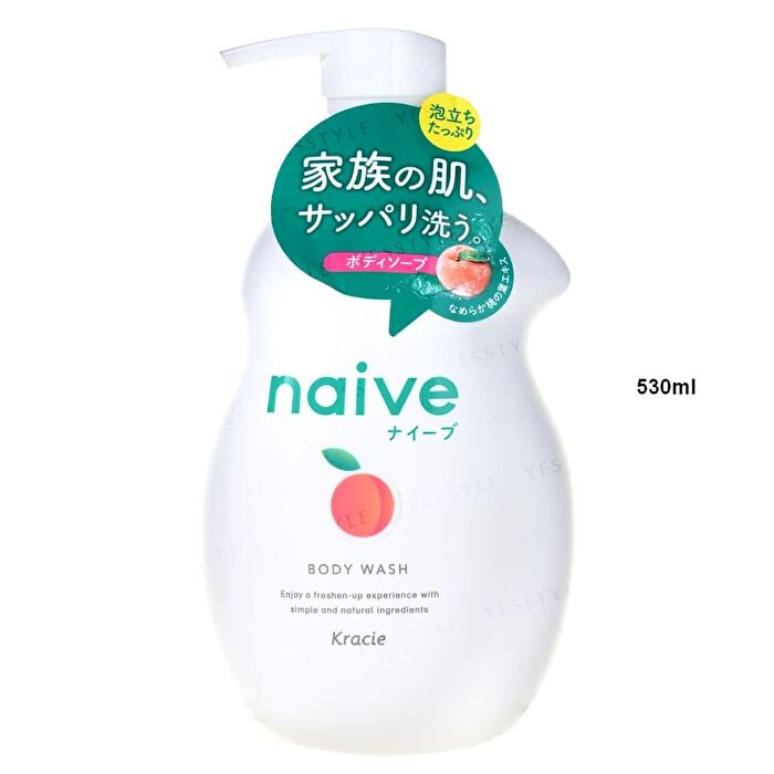 Naive Body Wash Peach Leaf - 360ml Refill
