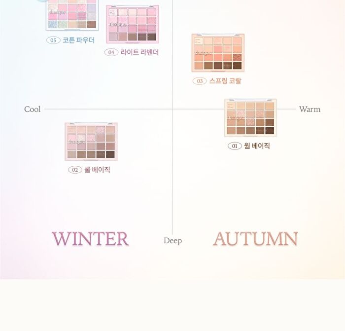 Mood Shadow Palette Cotton Powder Collection - #05 Cotton Powder