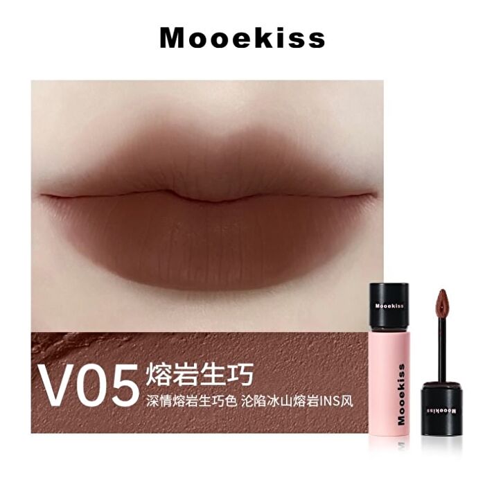 Rich Aura Series Velvet Mist Lip Mud - 7 Colors - V10 - 3g