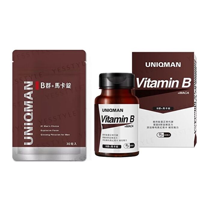 Uniqman Vitamin B + Maca Tablet - 60 tablets