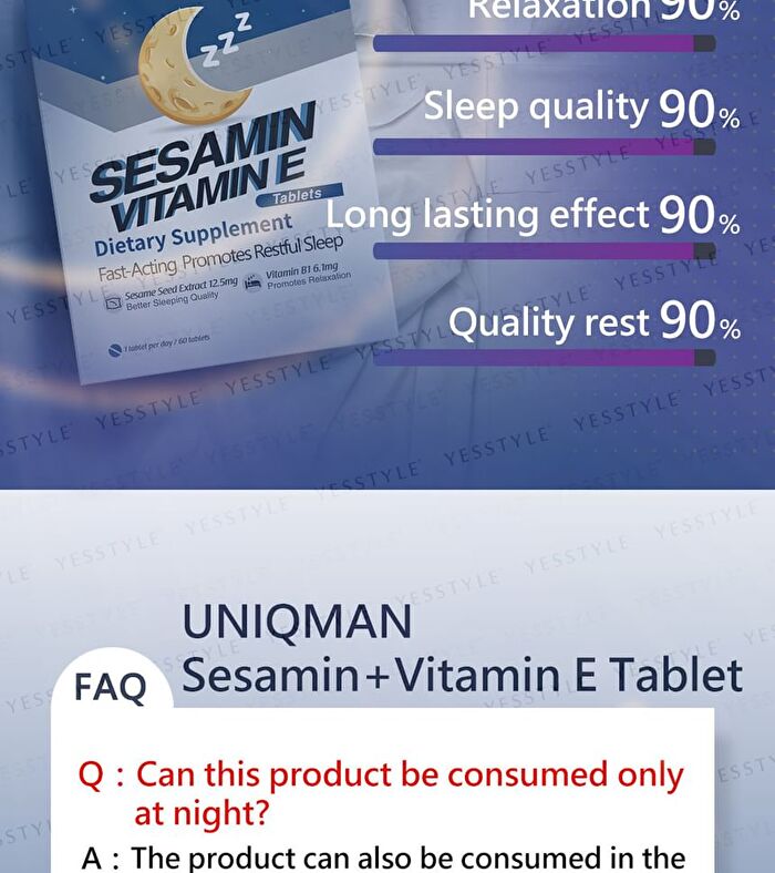 Uniqman Sesamin Vitamin E Tablet - 60 tablets