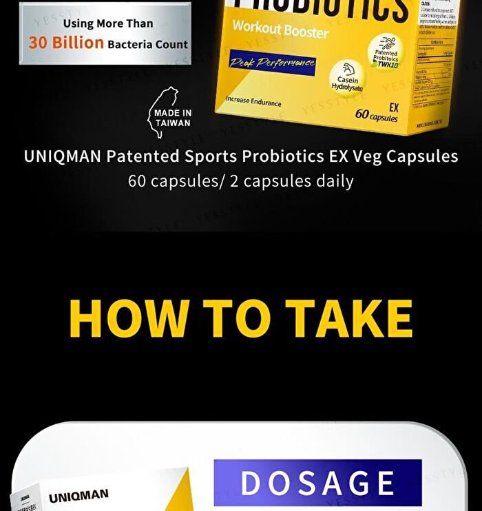 Uniqman Sports Probiotics Ex Veg Capsule - 60 capsules