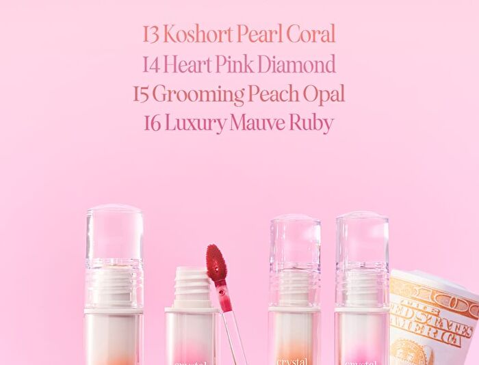 Crystal Glam Tint Luxury Koshort Special Edition - 4 Colors - #15 Grooming Peach Opal