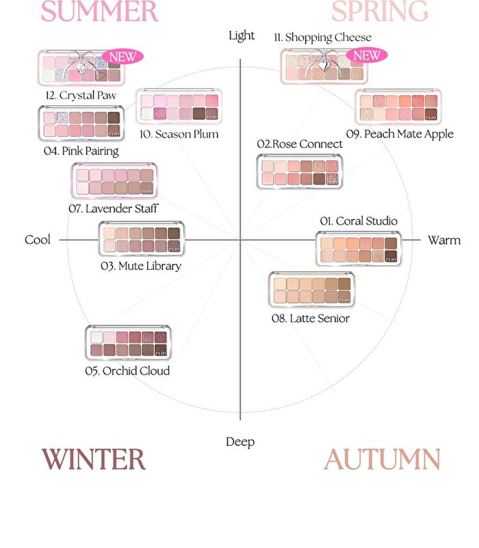 Pro Eye Palette Air Luxury Koshort Special Edition - 2 Types - #12 Crystal Paw